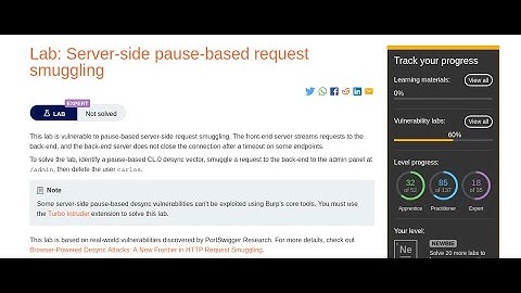 Server side pause based request smuggling : PortSwigger Labs