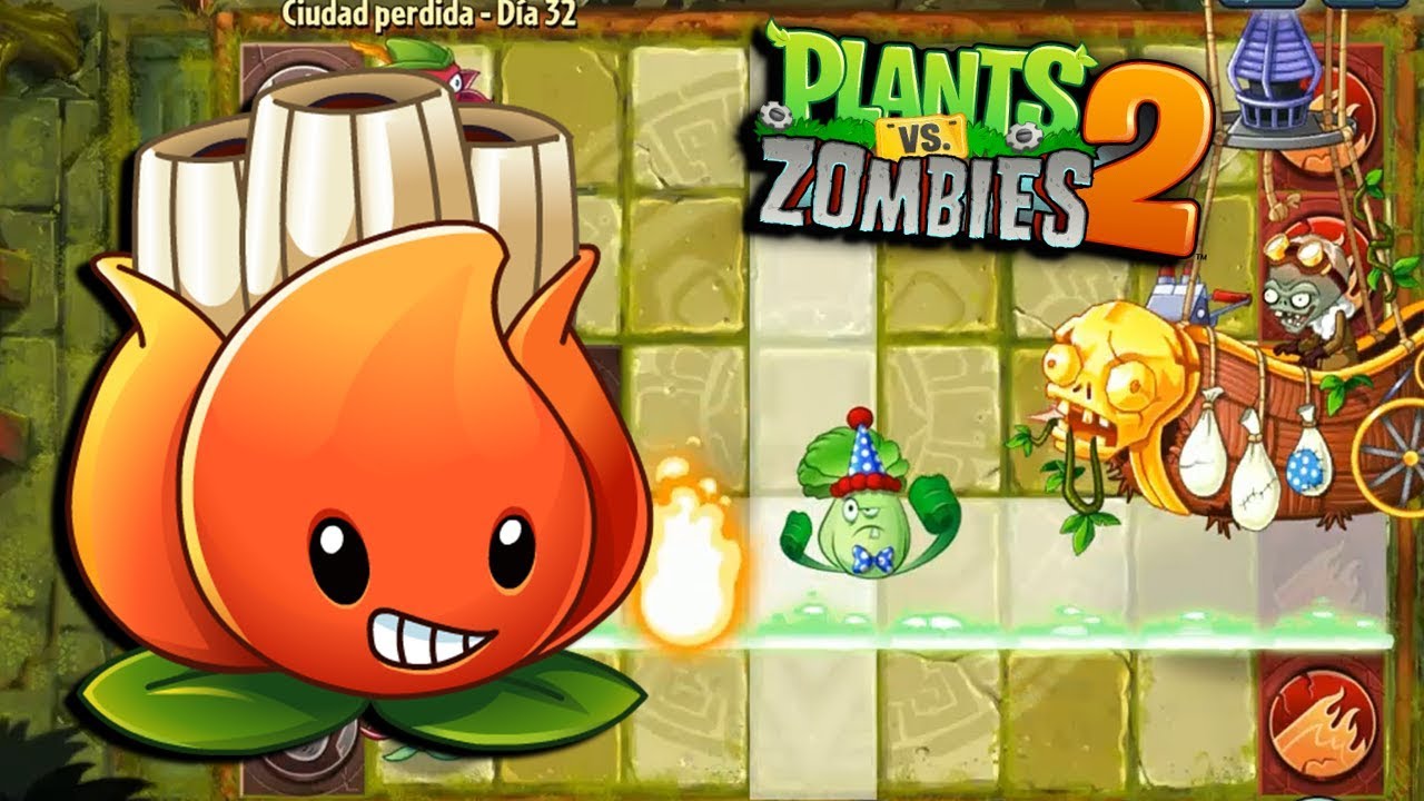 COMPLETANDO CIUDAD PERDIDA - Plants vs Zombies 2 - YouTube