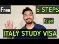 5 Easy Steps to Study in Italy | Free Education in Italy | Dipanshu Chouhan