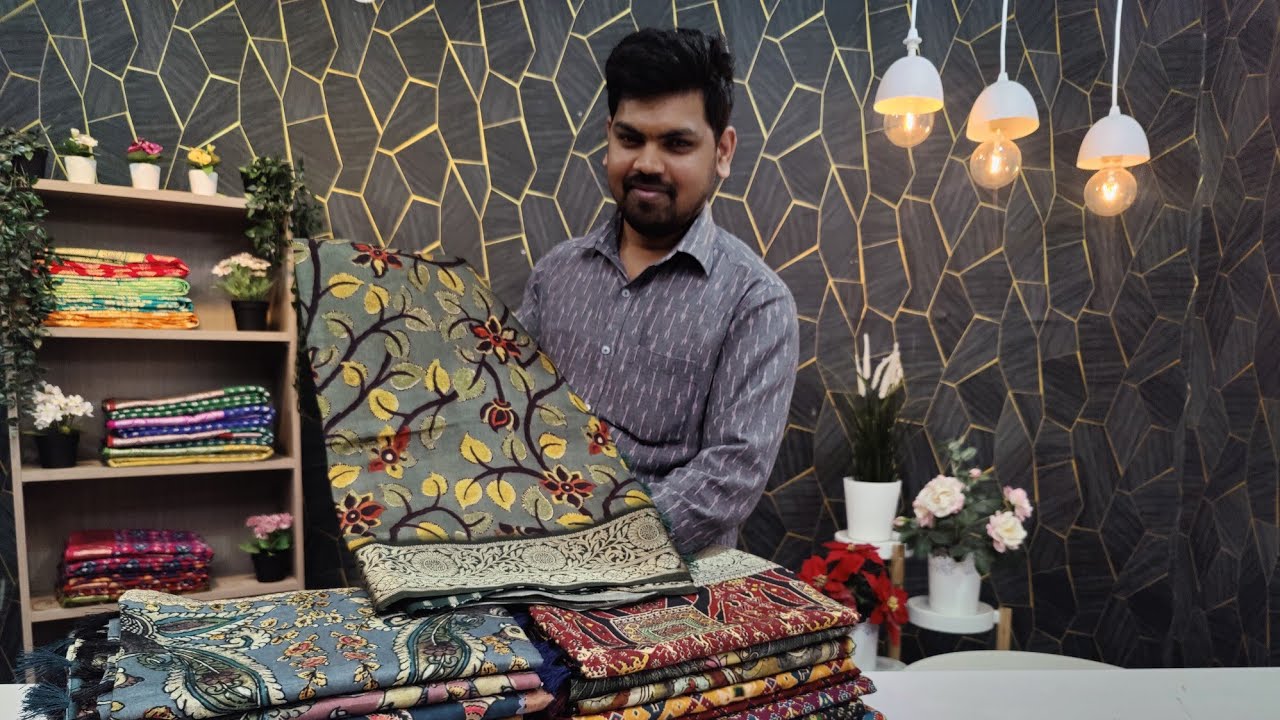 New exclusive munga dola silk kalamkari sarees @mkcollections.sarees | #wholesalesarees #resellersarees |