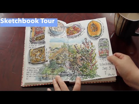 Sketchbook Tour (Autumn~Winter 2014)  Fabriano Venezia Drawing Book 