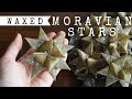 Moravian star tutorial  how to make nostalgic waxed paper star ornaments