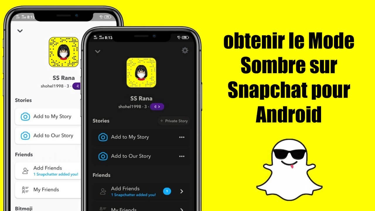 Comment Faire Pour Avoir Snap En Noir
