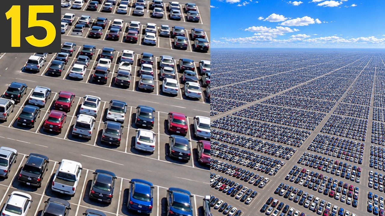 15 Parking Lots That NEVER END