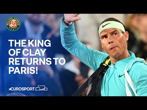 😍 The King of Clay Rafael Nadal returns to Roland Garros! | French Open 2024 🇫🇷