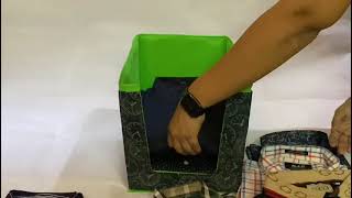 ADDYZ  Printed Wardrobe Closet Foldable Shirt Organizer (Code : G019)
