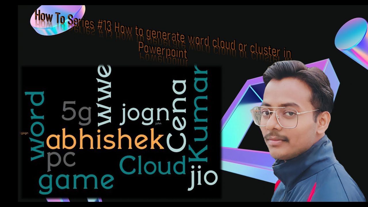 How To Series #13 | How to generate word cloud or cluster in Powerpoint