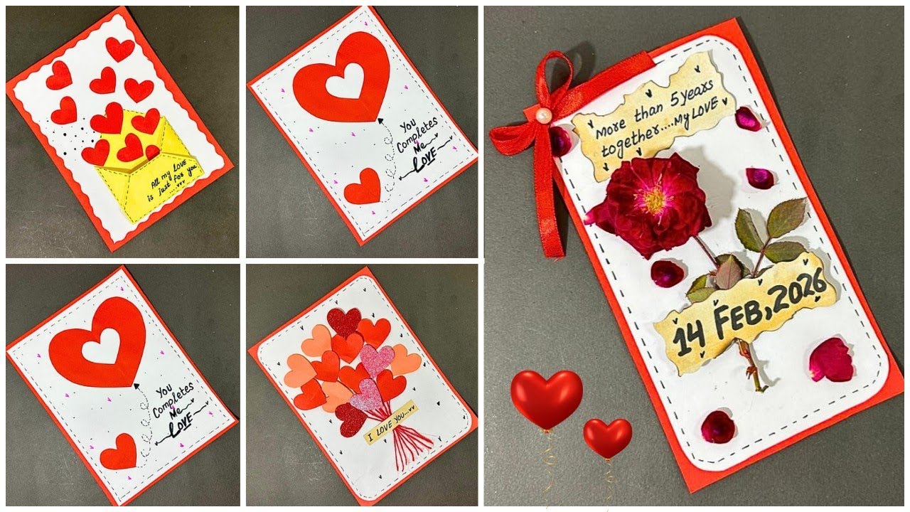 Valentine's Day Card Ideas | Handmade Cards | DIY Paper Crafts | Easy & Simple Card Ideas | Love 