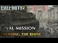 Call of Duty 2 - Final Mission & Credits - Crossing the Rhine