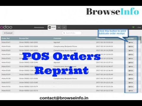 How to Reprint POS Order | Odoo Apps Features #odoo #POS