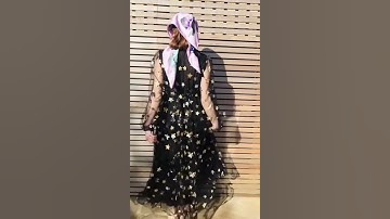 Blanch tulle star sequin maxi dress 1970s style