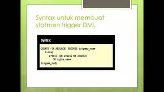Praktikum 13 - Membuat Database Trigger
