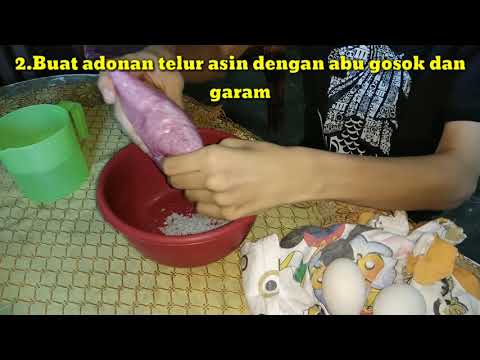 Cara membuat telur asin dengan abu gosok