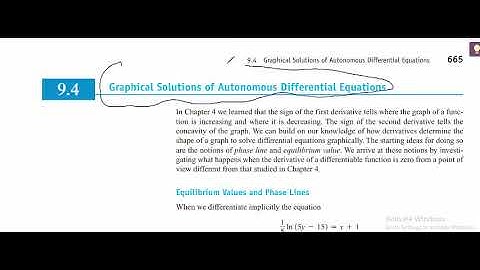 Graphically Solutions of Autonomous Differential Equations