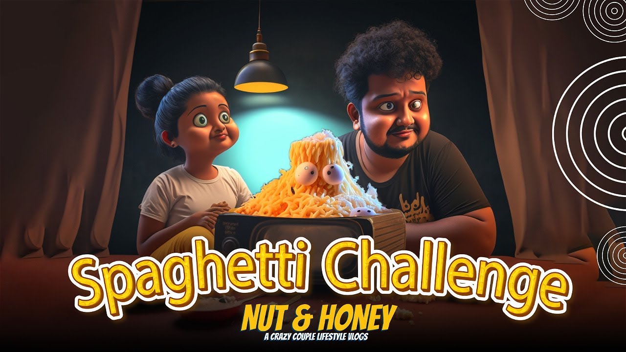 Spaghetti challenge 😱🍜🍗දෙකෙන් කෑවා😁 YouTube