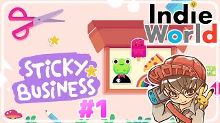 彼女と一緒にシール屋さんがしたい!『Sticky Business（スティッキービジネス）』実況プレイ！ #1【Indie Worldで遊ぼう!/生配信】