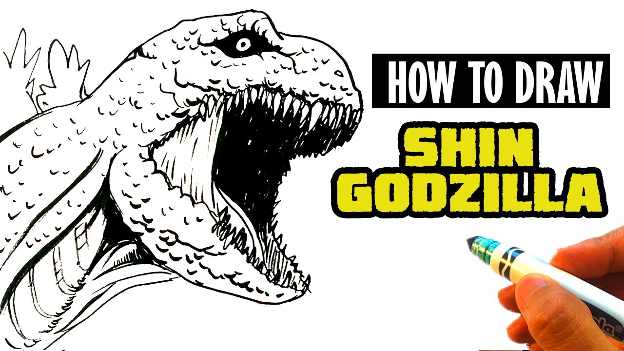 AMAZING How to Draw SHIN GODZILLA Roaring YouTube