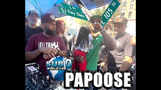PAPOOSE SPEAKS!!! at DJ KAY SLAY's "STREET NAMING" on EAST 105 st  @Sub0videos