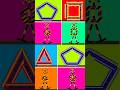 TRIANGLE SQUARE PENTAGONなど、形が変化するソフトな踏切や電車 TRIANGLE、SQUARE、PENTAGON Learn shapes Railway Crossing