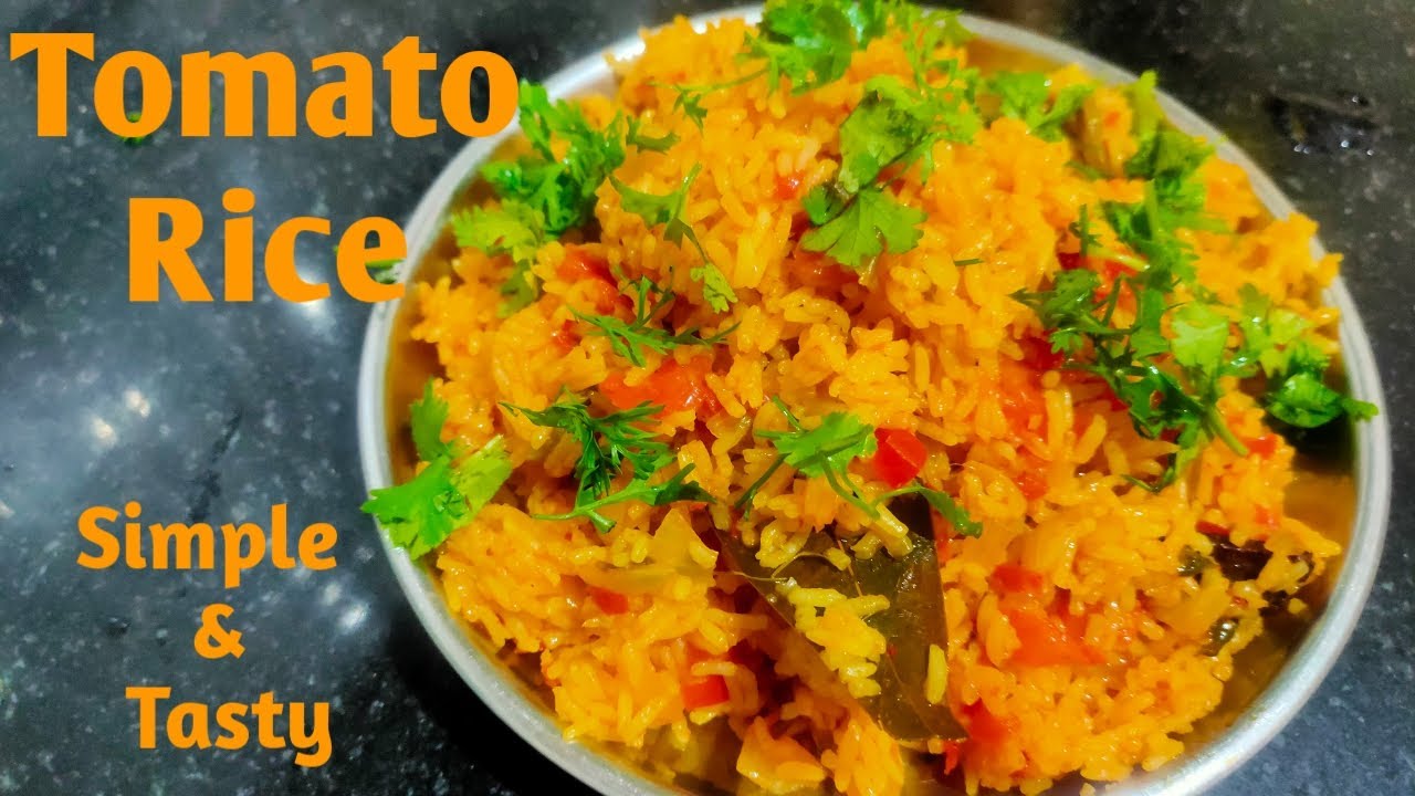 Simple Tomato Rice in Pressure Cooker Tomato Bath Simple and Spicy