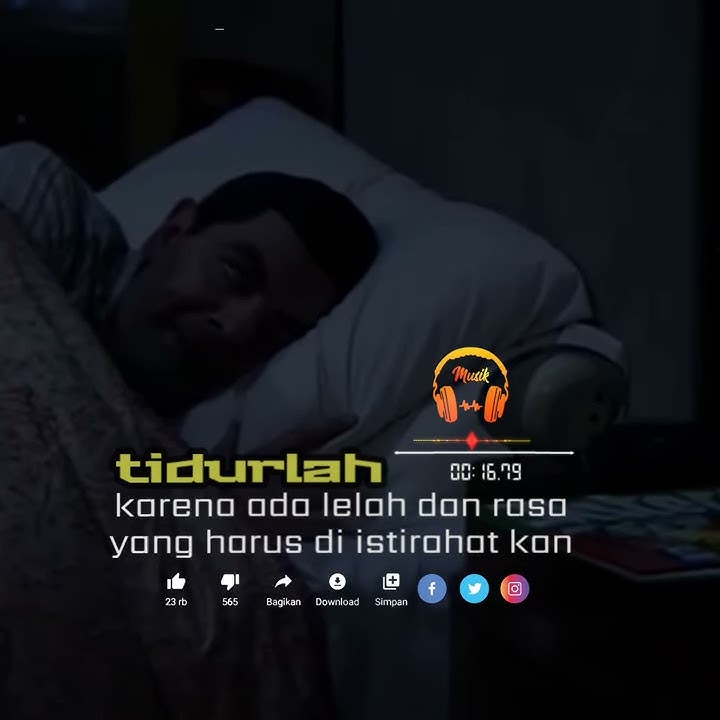 story wa : Mr Bean tidur