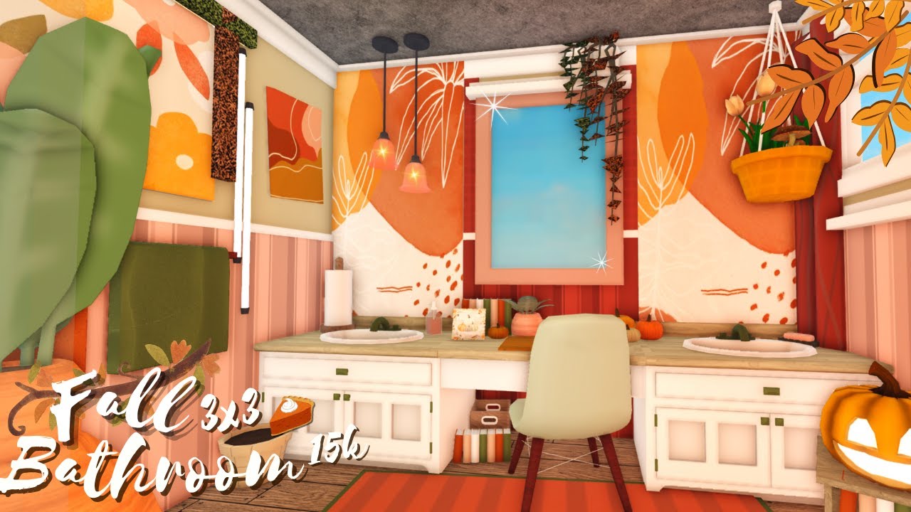 Bloxburg: Fall Bathroom | Speedbuild - YouTube