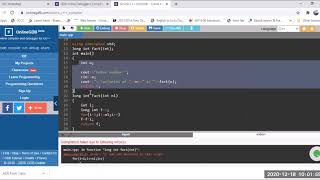 Chapter 6:lecture 6 (Factorial Program using function and global variable)