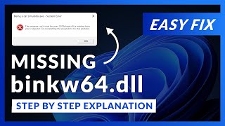 binkw64.dll Error Windows 11 | 2 Ways To FIX | 2021