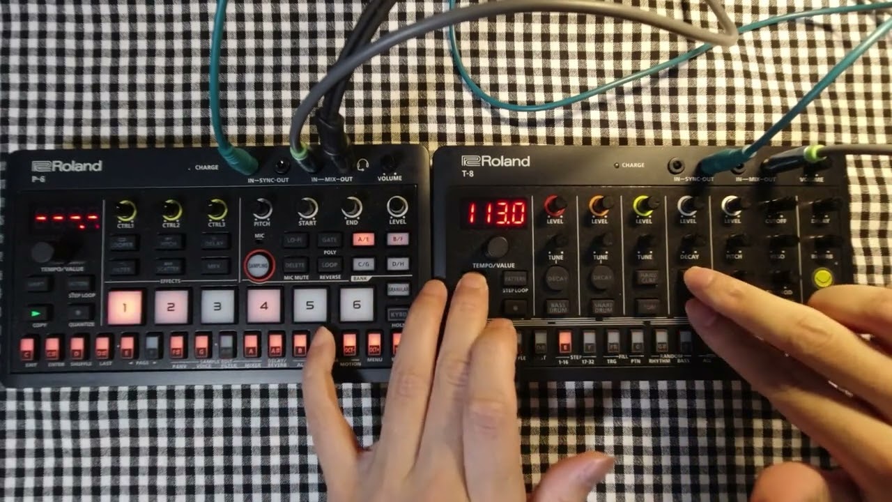 Roland P-6 & T-8 (acid techno / synth jam 2024 #8) - YouTube