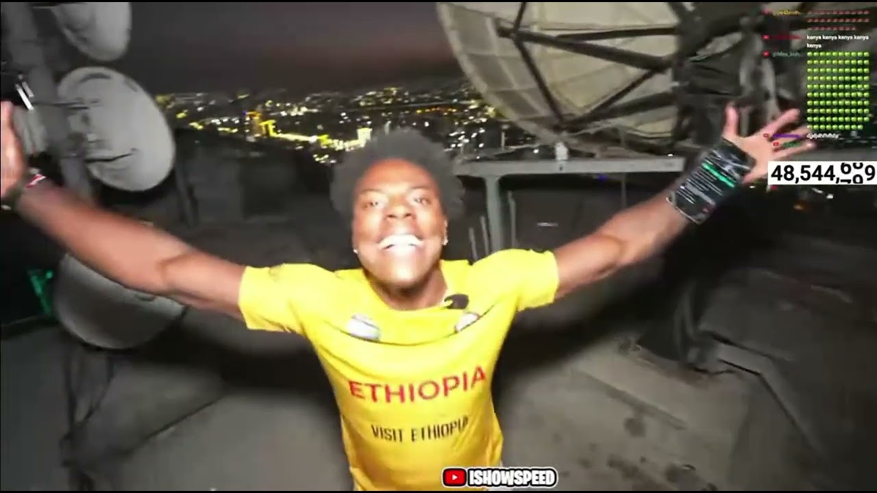 IShowSpeed in Ethiopia 🇪🇹 NIGHT VIEW Goes CRAZY | HypeVault