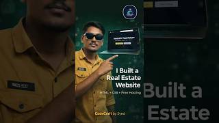 🚀 I Built a Real Estate Website Using Only HTML & CSS | CodeCraft by Syed #shorts