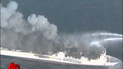 Raw Video: Ferry Ablaze in Baltic Sea