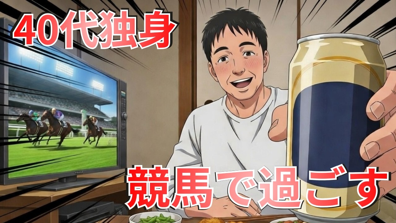 【漫画】40代独身、競馬で勝てなかった日ほど缶ビールが少しだけ美味しい理由