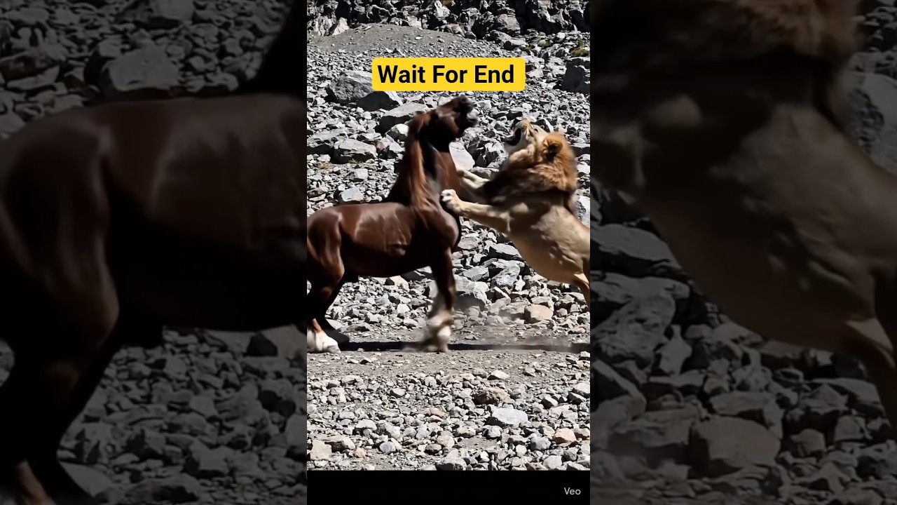 Horse Vs Lion Fight
