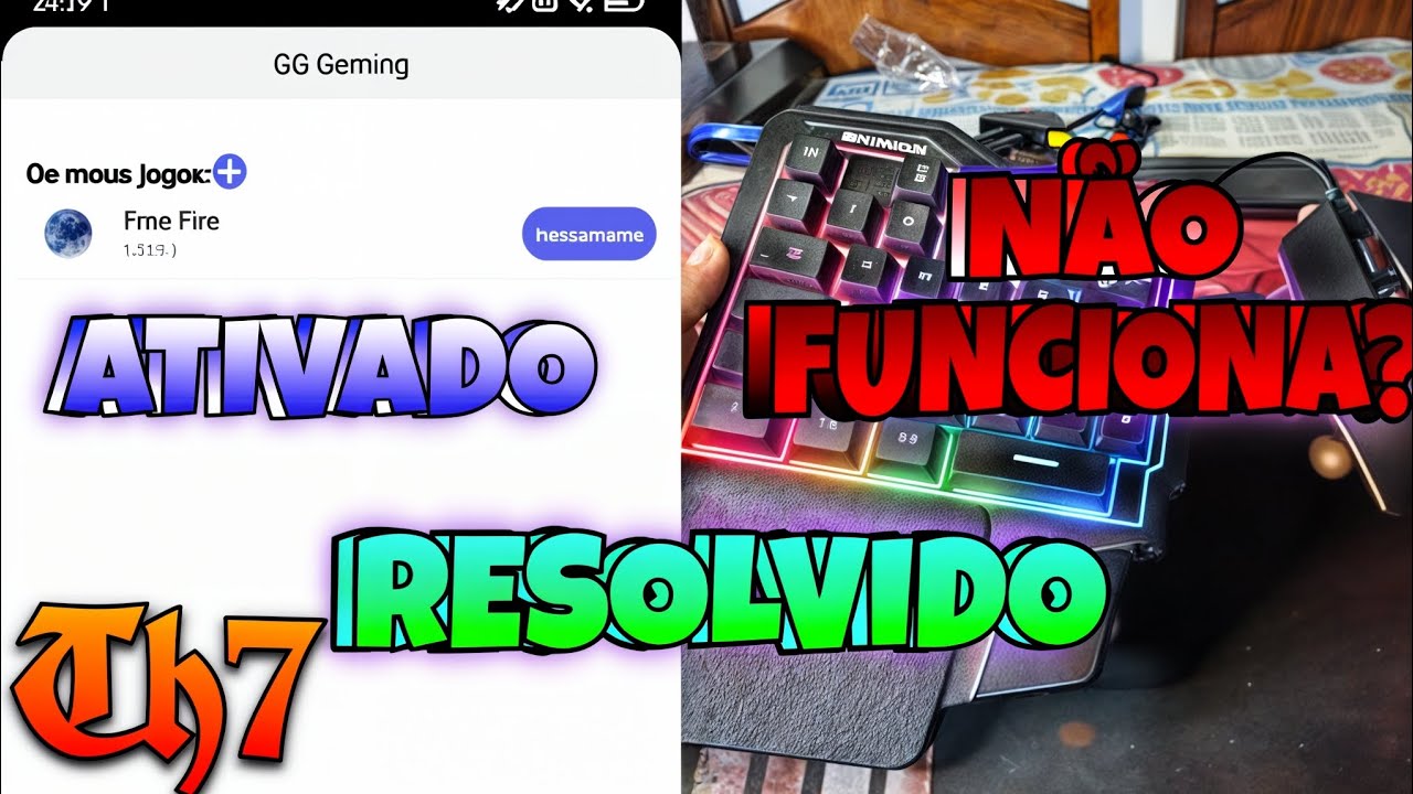 COMO FAZER O TECLADO E MOUSE FUNCIONA NO GG MOUSE PRO (MOBILADOR) - YouTube