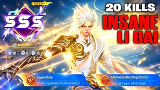 20 KILLS!!! LI BAI IS STILL A MONSTER… WHY IS NOBODY PLAYING HIM?! 😱 | BEST BUILD & ARCANA | HoK