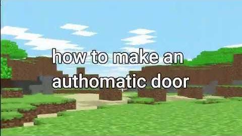 Automatic Sliding Door with No Command Blocks , Mods and Addons