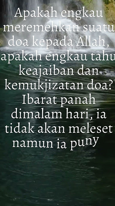 Keajaiban Doa Seperti Anak Panah#shorts