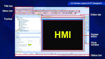 Mitsubishi HMI Programming 5 - Screen Layout of GT Designer3 - Screen Design Software