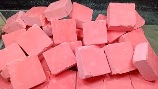 Soft Rose Pink crushing crispy+buttery | oddly satisfying | Relaxing  | Satisfying | ASMR screenshot 2