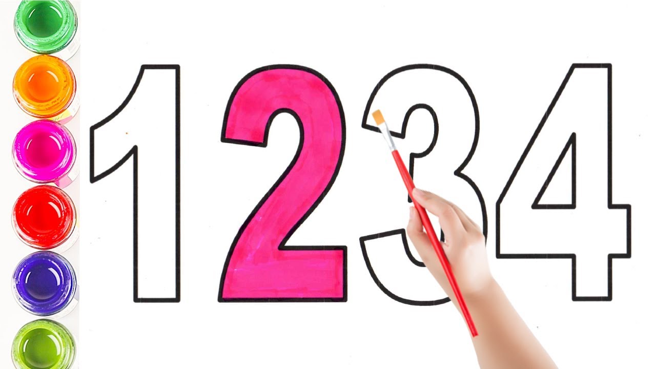 123 Numbers | 12345 Number Names | 1 To 5 Numbers Song | 1235
