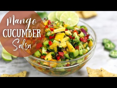 Crisp and Refreshing Mango Cucumber Salsa | How To Make Mango Salsa for Tacos