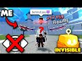 I used the invisible buddha glitch to bounty hunt in blox fruits
