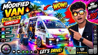 😱 CRAZY MODIFIED VAN DRIVING! 🌈🔥 | Indian Vehicle Simulator 3D | Mr Fun Gamer screenshot 2