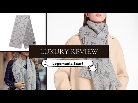 Vuitton New Logomania Grey Scarf - Vintage Lux