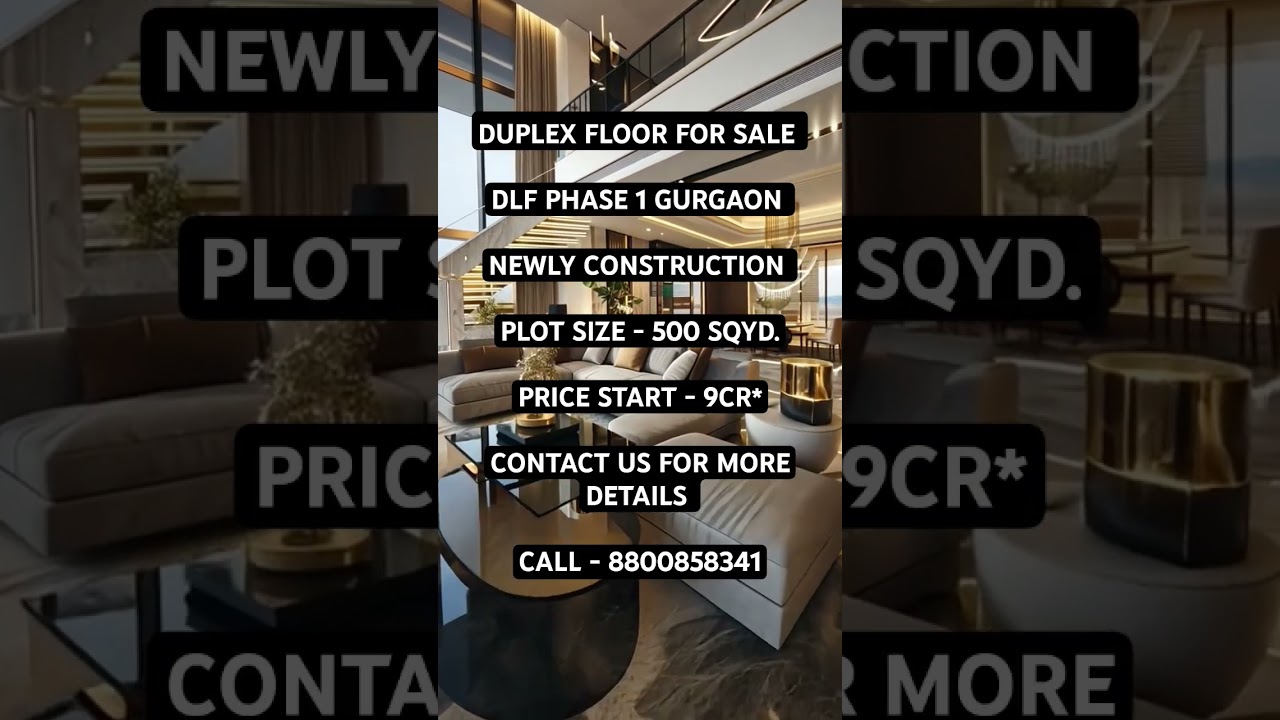 DUPLEX FLOOR FOR SALE DLF1 GURGAON 