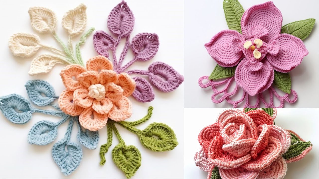 🌼Unique AI-Generated Crochet Flowers Ideas.