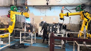 Mahajan Automation Mig Welding cell with Fanuc robots