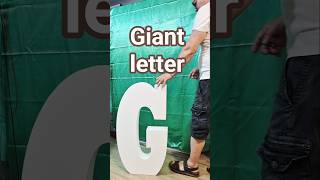 Cutting a Giant Letter G with CostyCNC XBig Hot Wire Machine #DIY #satisfying #making
