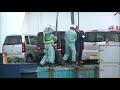 神技クレーン　揺れる船上からの人・貨物 絶妙の荷下ろし　貨客船だいとう